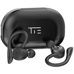 Foto van Tie studio tbe1018 in ear oordopjes sport bluetooth zwart waterbestendig, oorbeugel