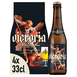 Foto van Victoria strong blonde belgisch bier flessen 4 x 33cl bij jumbo