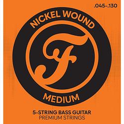 Foto van Fazley bpnw45130 premium nickel wound 5-string bass guitar strings light snarenset voor 5-snarige elektrische basgitaar
