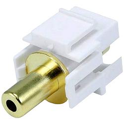 Foto van Lyndahl jackplug audio adapter [1x jackplug female 3,5 mm - 1x jackplug female 3,5 mm] wit