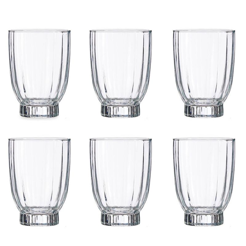 Foto van Set van 12x stuks luxe pasabahce drinkglazen/waterglazen van 330 ml - drinkglazen