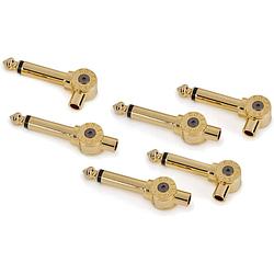 Foto van Rockboard patchworks solderless plugs 6.3 mm jack-connectoren goud (set van 6)