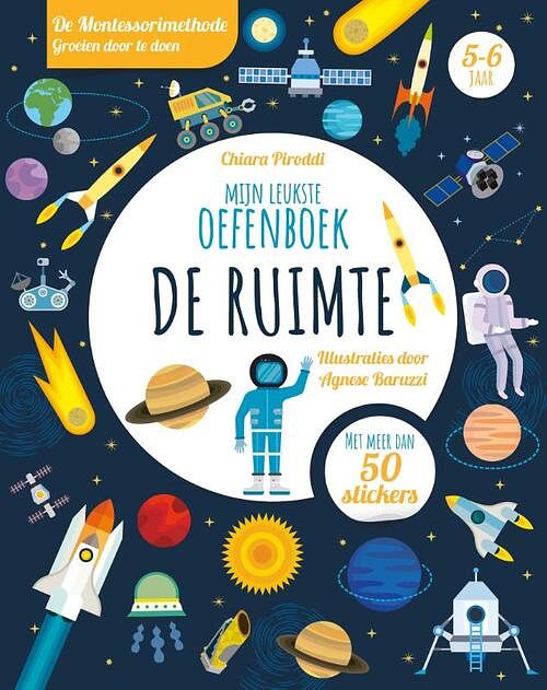 Foto van De ruimte - mijn leukste oefenboek - chiara piroddi - paperback (9789036645034)