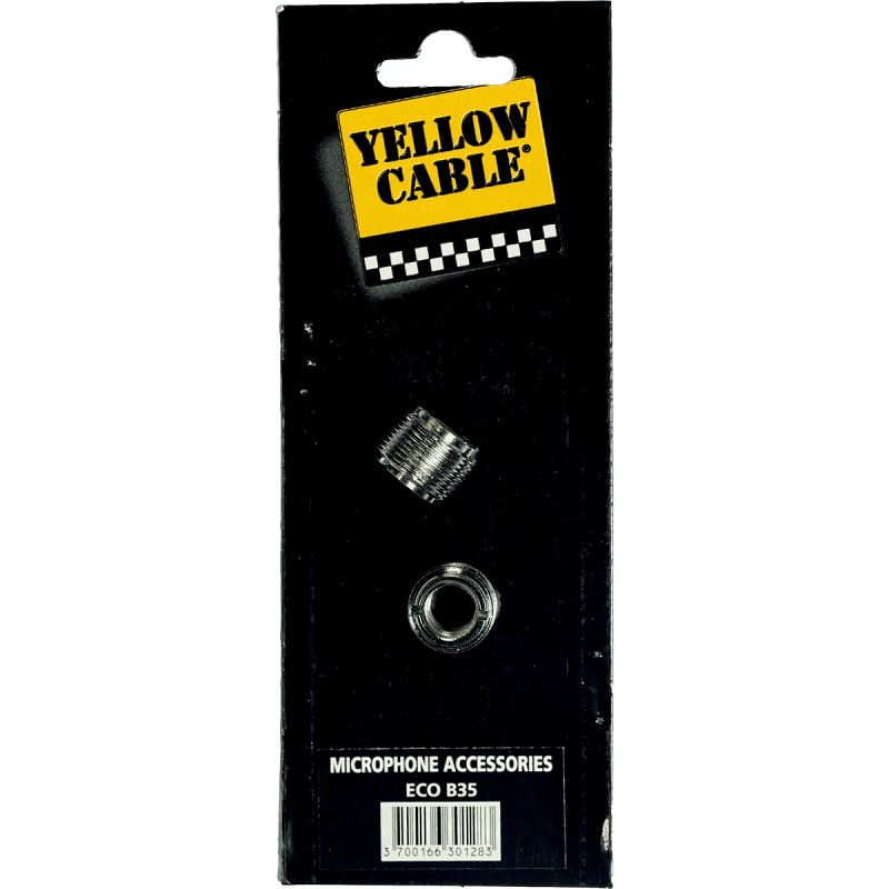 Foto van Yellow cable b35 schroefdraad adapter voor microfoon