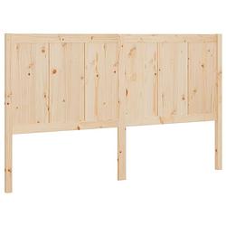 Foto van The living store houten hoofdbord - grenenhout - 155.5 x 4 x 100 cm - rustiek uitstraling