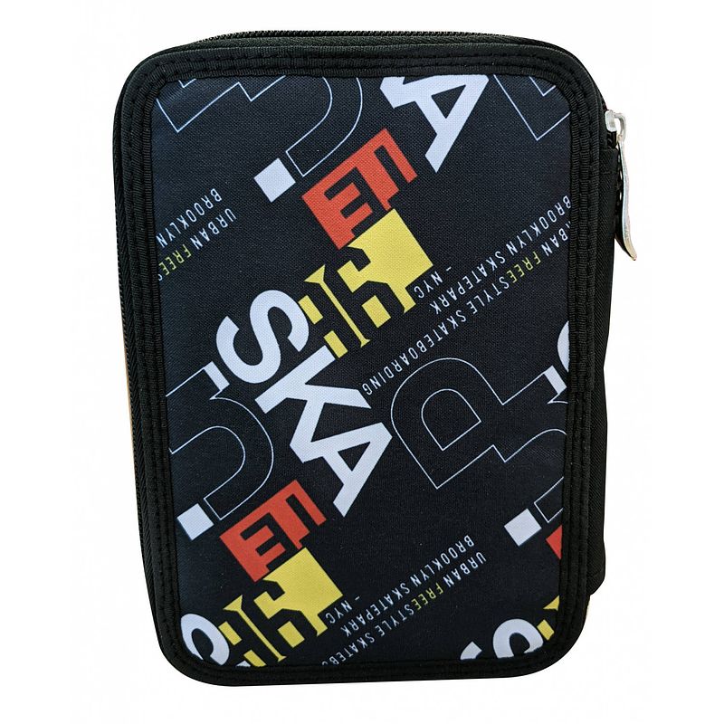 Foto van No fear etui skate junior 20 cm polyester zwart 27-delig