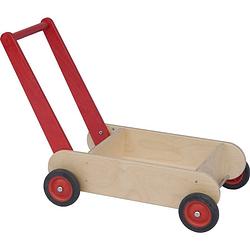Foto van Van dijk toys houten loopwagen rood