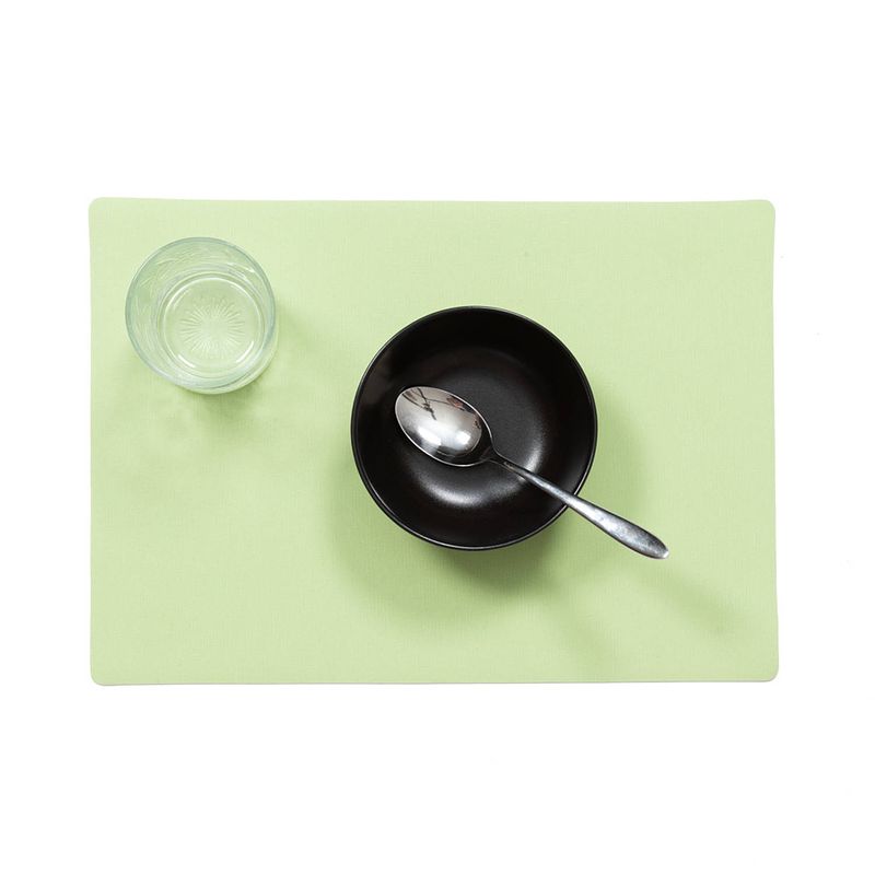 Foto van Wicotex-placemats uni groen placemat easy to clean 12stuks