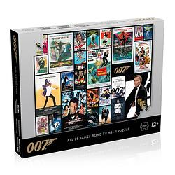 Foto van Winning moves - james bond puzzel - 1000 stukjes - alle filmposters