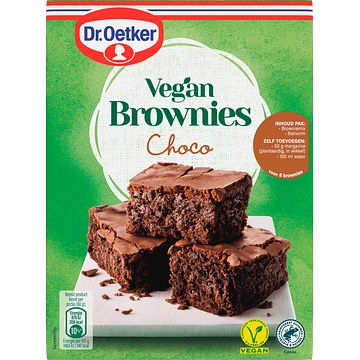 Foto van Dr. oetker vegan brownies choco bakmix 360g bij jumbo