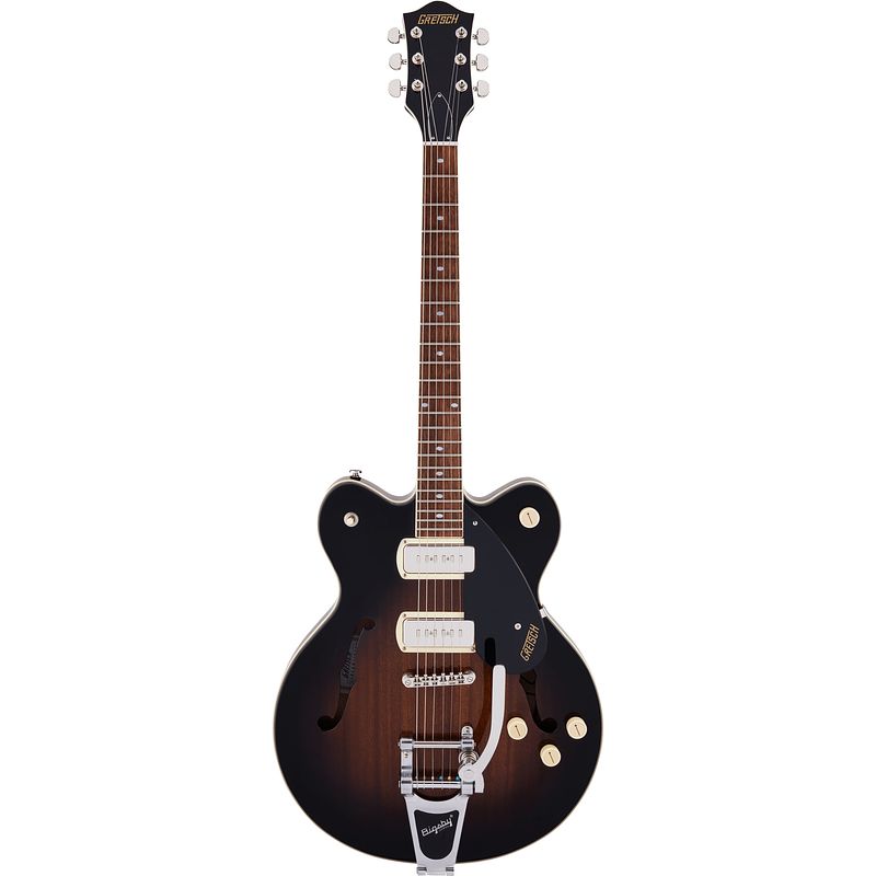 Foto van Gretsch g2622t p90 streamliner centerblock dc brownstone semi-akoestische gitaar