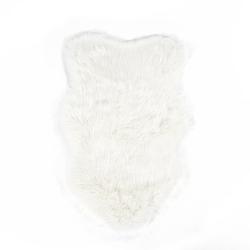 Foto van Giga meubel schapen kleedje - wit - imitatiebont - 100x60cm