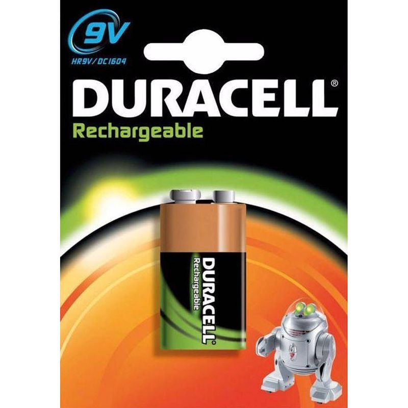 Foto van Duracell oplaad precharged - 9v dc1604 1 stuk