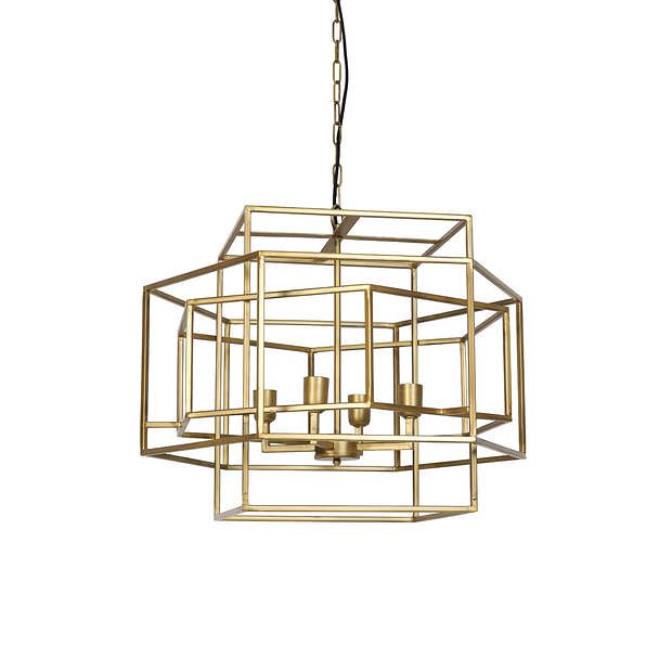 Foto van Light & living - hanglamp dalisia - 69x64x56 - goud