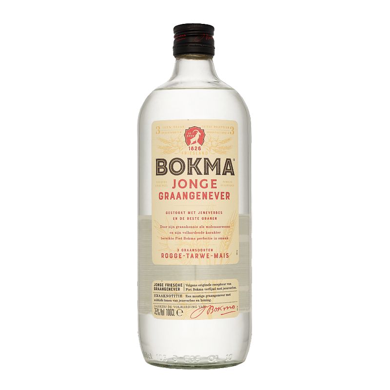 Foto van Bokma jong rond 1ltr gedistilleerd