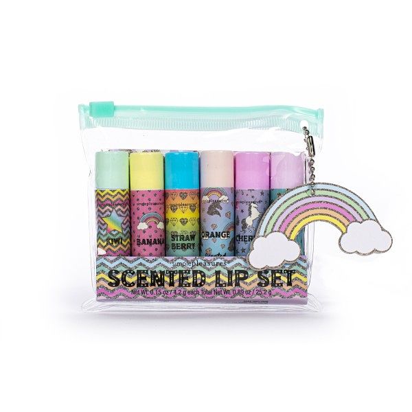 Foto van Lipbalm 6 stuks rainbow