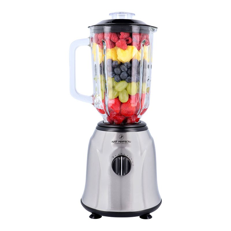 Foto van Just perfecto blender & smoothie maker 800w - 1.5l - rvs - ideaal kerstgeschenk!