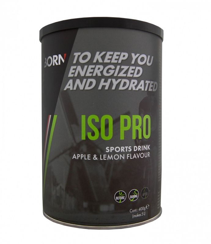 Foto van Born iso pro sports drink - apple lemon