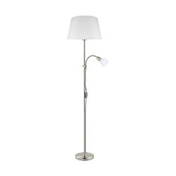 Foto van Eglo conesa vloerlamp - e27/e14 - 170 cm - grijs/wit