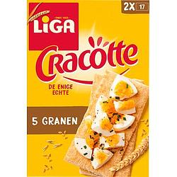 Foto van Liga cracotte 5 granen cracker 2 x 17 crackers 250g bij jumbo