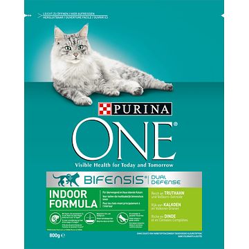 Foto van Purina® one indoor rijk aan kalkoen kattenvoer 800 gr bij jumbo