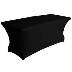 Foto van Perel tafelhoes rechthoekig stretch zwart