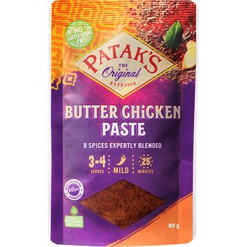 Foto van Patak'ss butter chicken paste 80g bij jumbo