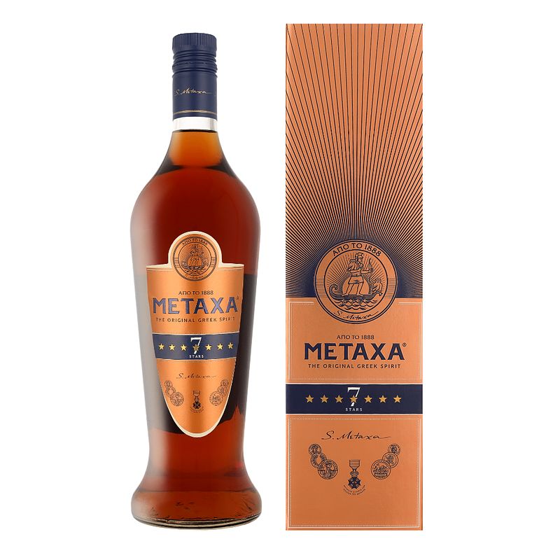 Foto van Metaxa 7* 1ltr + giftbox