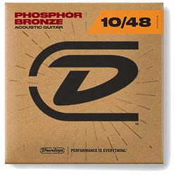 Foto van Dunlop dap1048 phosphor bronze extra light 10-48 snarenset