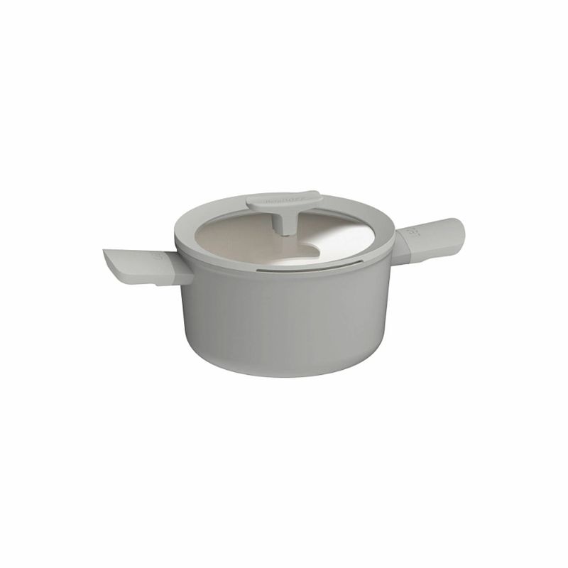 Foto van Berghoff - balance kookpan, non stick, 20 cm, 3 l, moonmist, gerecycled aluminium - berghoff leo line