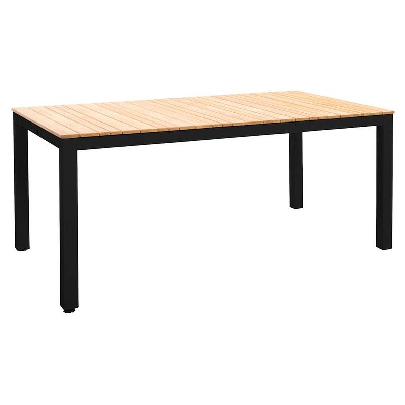 Foto van Yoi diningtafel arashi teak-black 169 x 90 cm