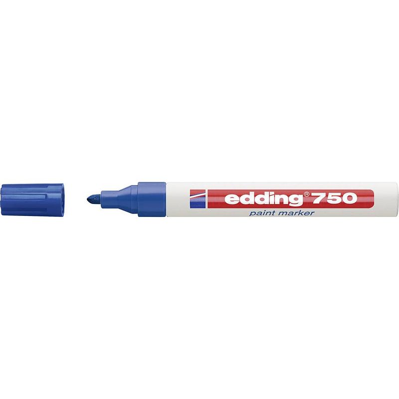 Foto van Edding 4-750003 edding 750 paint marker lakmarker blauw 2 mm, 4 mm 1 stuks/pack