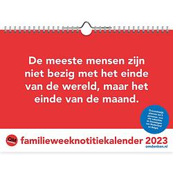 Foto van Omdenken familieweeknotitie kalender 2023