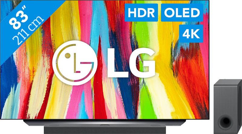 Foto van Lg oled83c24la (2022) + soundbar