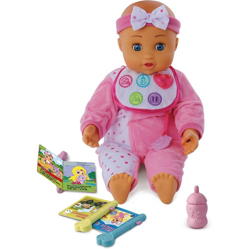 Foto van Vtech little love babypop eva's eerste woordjes 40 cm roze