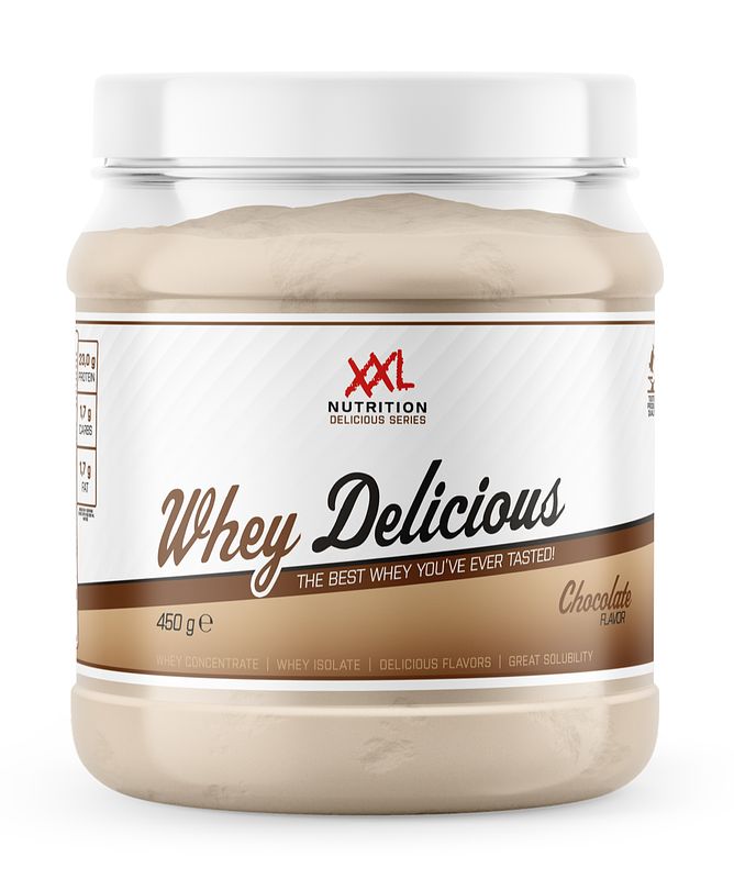 Foto van Xxl nutrition whey delicious - chocolate