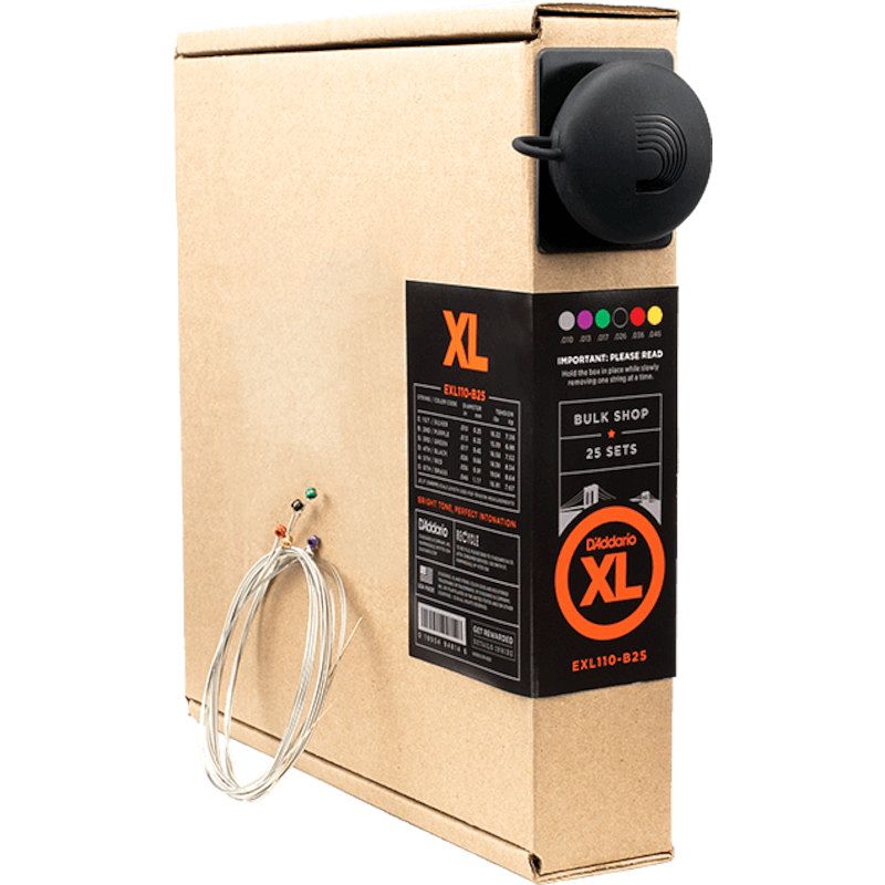 Foto van D'saddario exl110-b25 10-46 regular light nickel wound snaren voor elektrische gitaar (25 sets)