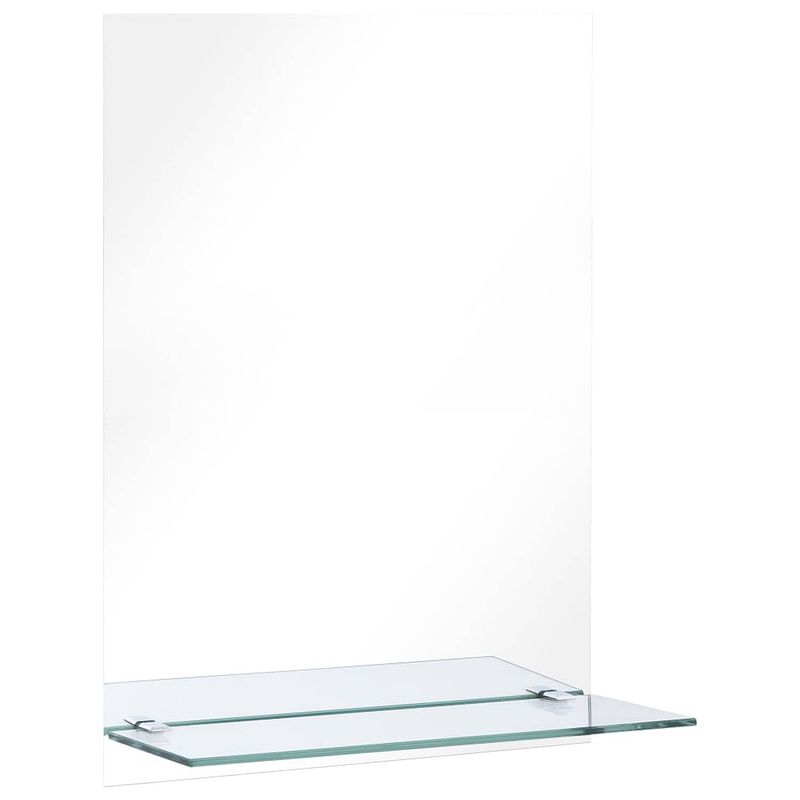 Foto van Vidaxl wandspiegel met schap 40x60 cm gehard glas