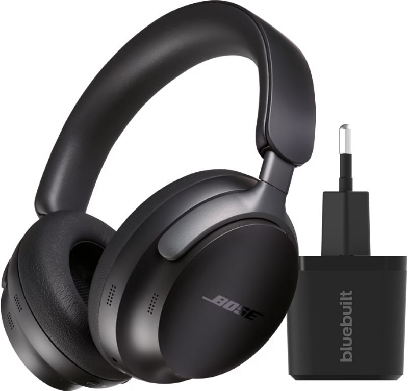 Foto van Bose quietcomfort ultra headphones zwart + oplader