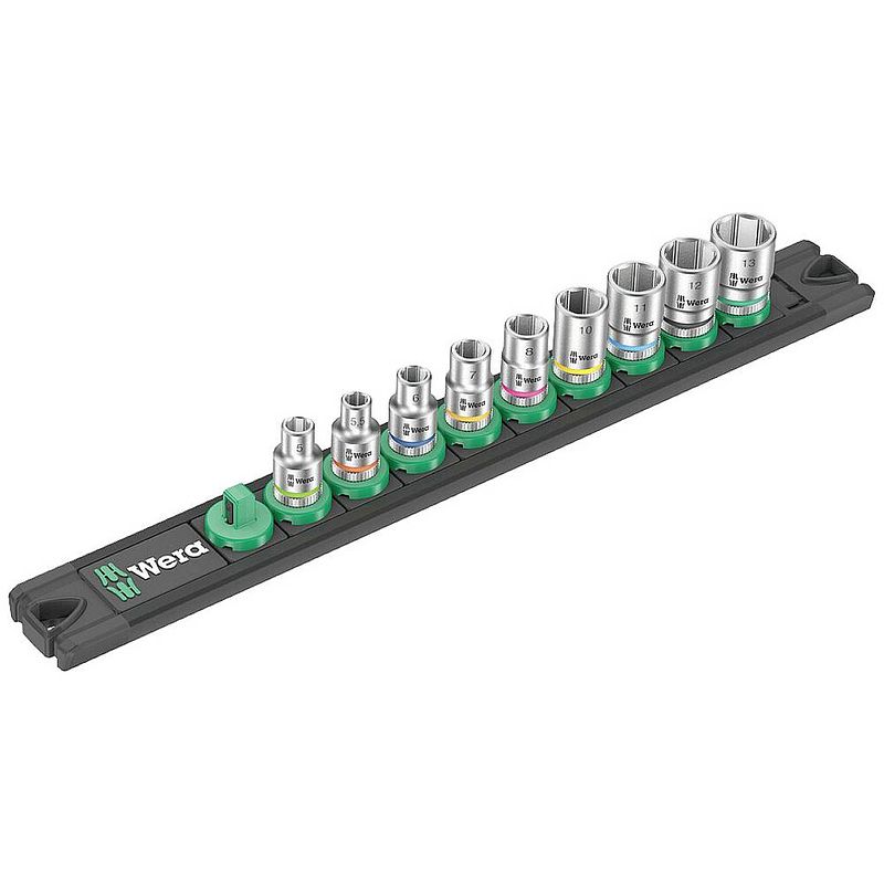 Foto van Wera a 4 zyklop 05005400001 dopsleutelset inch 1/4 9-delig