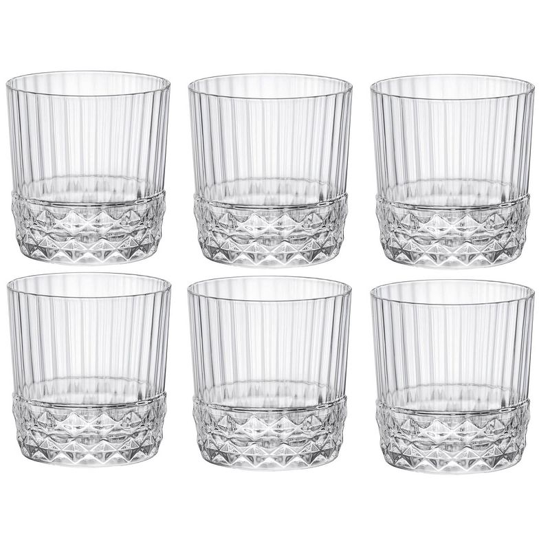 Foto van Bormioli waterglazen america 20's 380 ml - 6 stuks