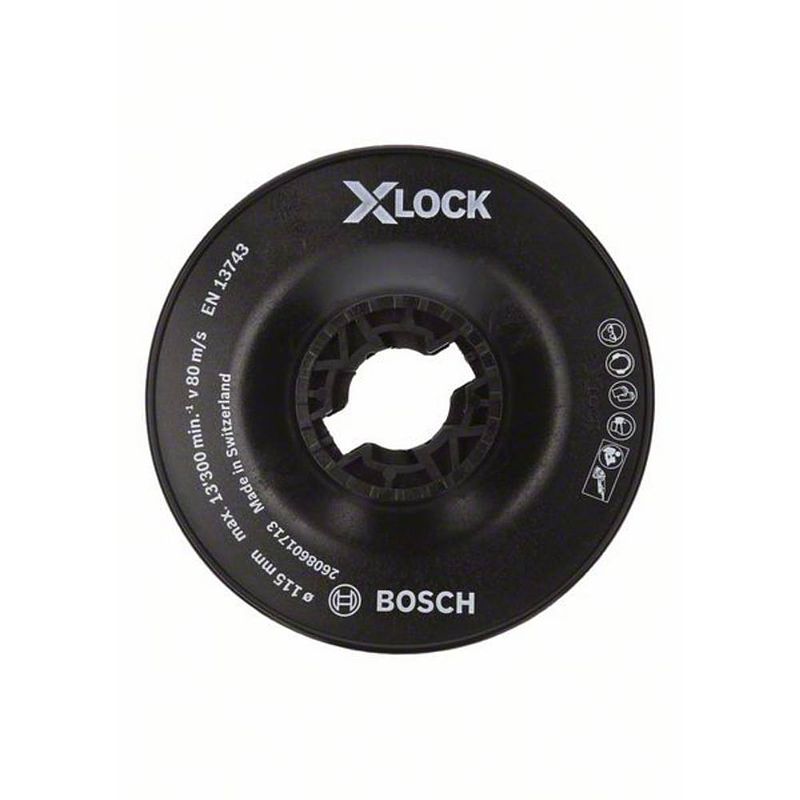 Foto van Bosch accessories 2608601713 x-lock steunschijf, 115 mm hard