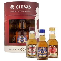 Foto van Chivas regal miniature giftset 3 x 5cl whisky
