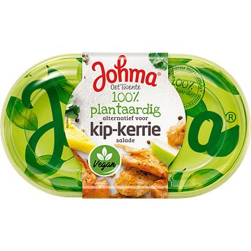 Foto van Johma 100% plantaardige kipkerriesalade 175g bij jumbo