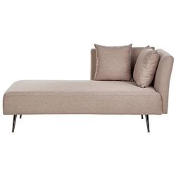 Foto van Beliani riom - chaise longue-bruin-polyester