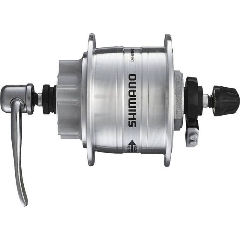 Foto van Shimano dynamonaaf 36 gaats hd-3d32 3 watt voor 6 bouts remschijf snelspanner zilver