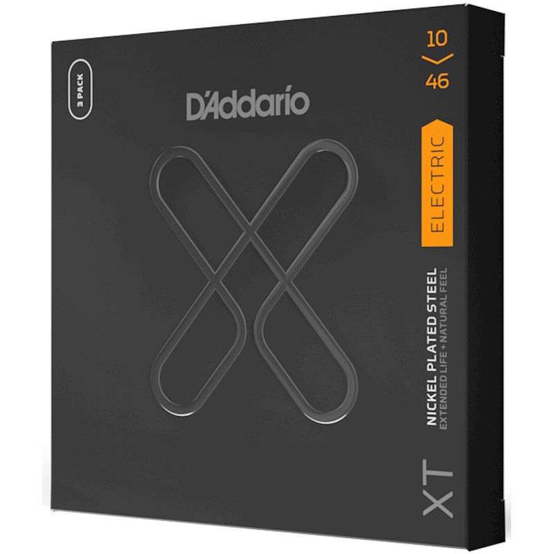 Foto van D'saddario xte1046-3p xt electric nps regular light 10-46 snaren voor elektrische gitaar (3 sets)