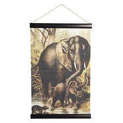 Foto van Clayre & eef wandkaart dieren 40*2*60 cm 6wk0033