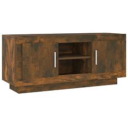 Foto van Vidaxl tv-meubel 102x35x45 cm bewerkt hout gerookt eikenkleurig