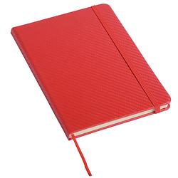 Foto van Pakket van 1x stuks schoolschriften/notitieboeken a5 harde kaft gelinieerd rood - notitieboek